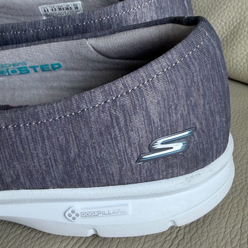 Skechers Go Step Lite Women's Gray Slip-On Flats Shoes - 9,5 - Picture 10 of 12